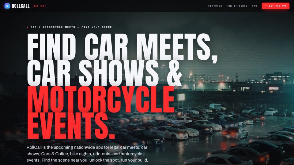 RollCall homepage