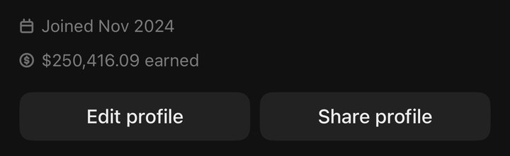 Lifetime earnings on one product we built.