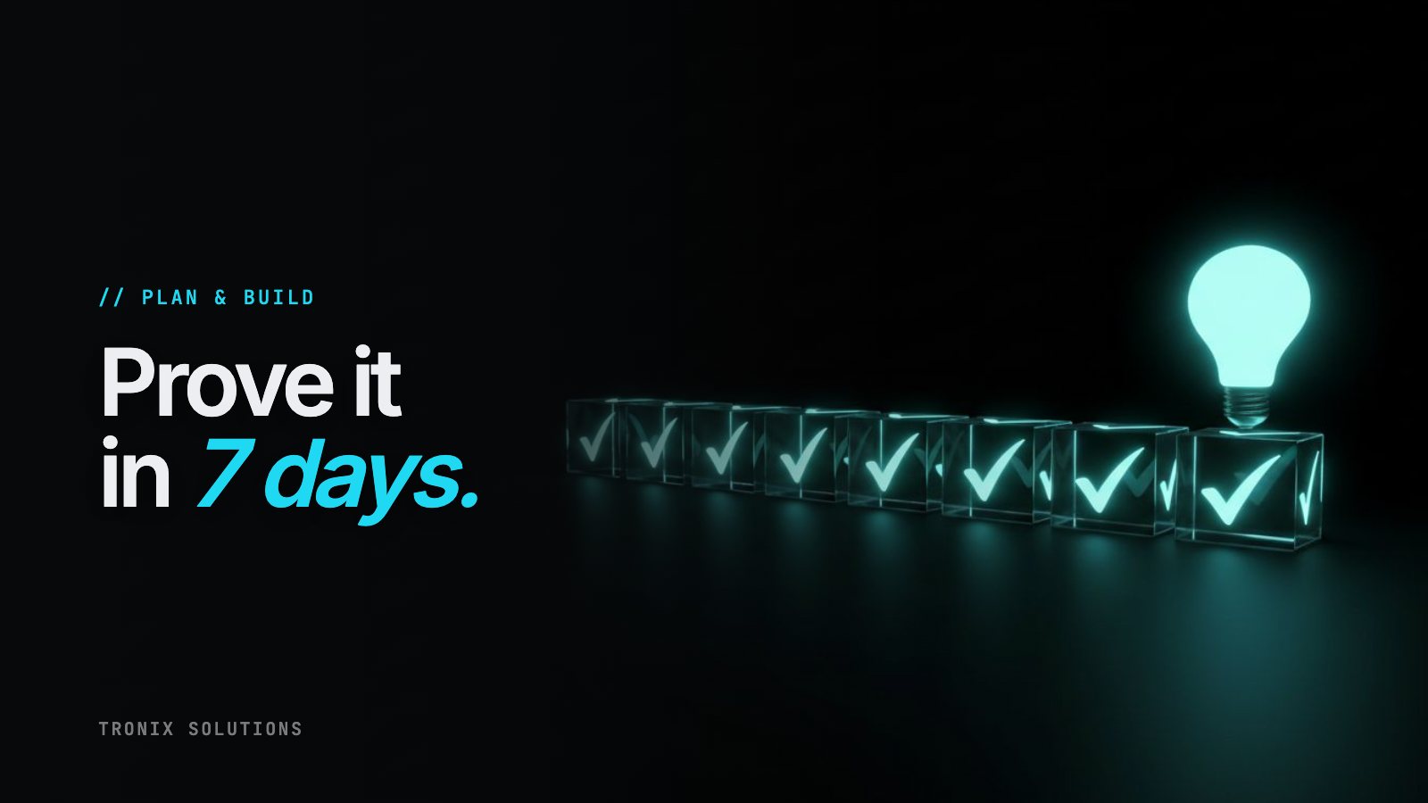 Cover: a row of checked glass cubes with a lightbulb above the last one.